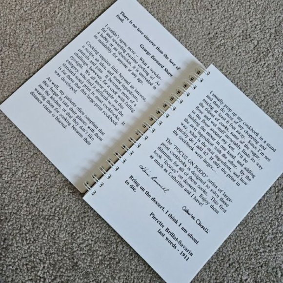 4/$25 Focus on Food Desserts - Cookbook in Large Print by Vision Institute - Picture 4 of 7